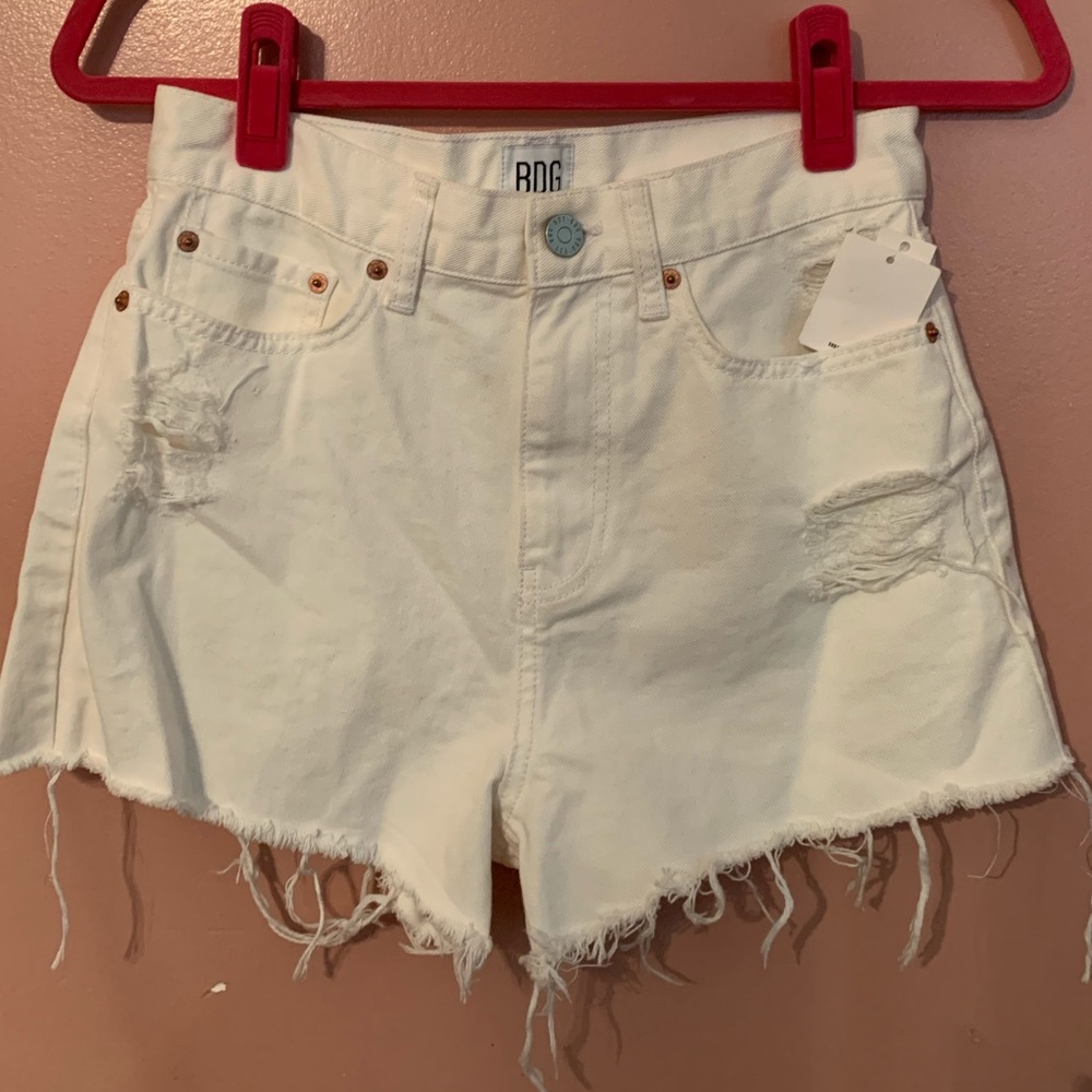 High-Waisted BDG Ripped Shorts